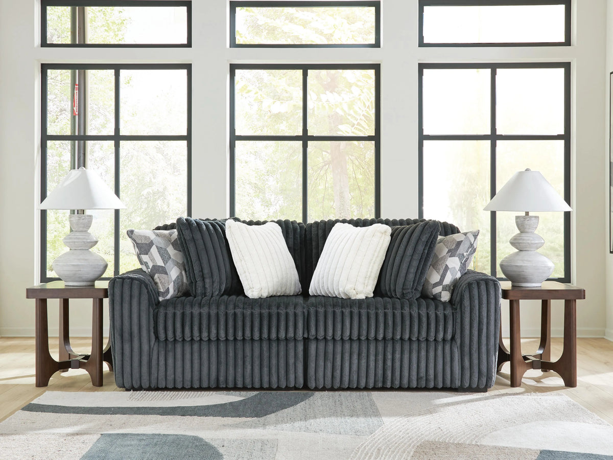 Winslow 2-Piece Sectional Sofa in Gunmetal