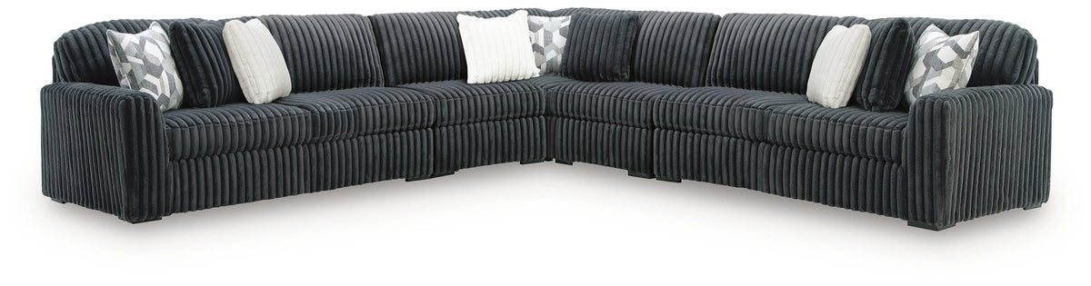 Winslow 5-Piece Sectional in Gunmetal II