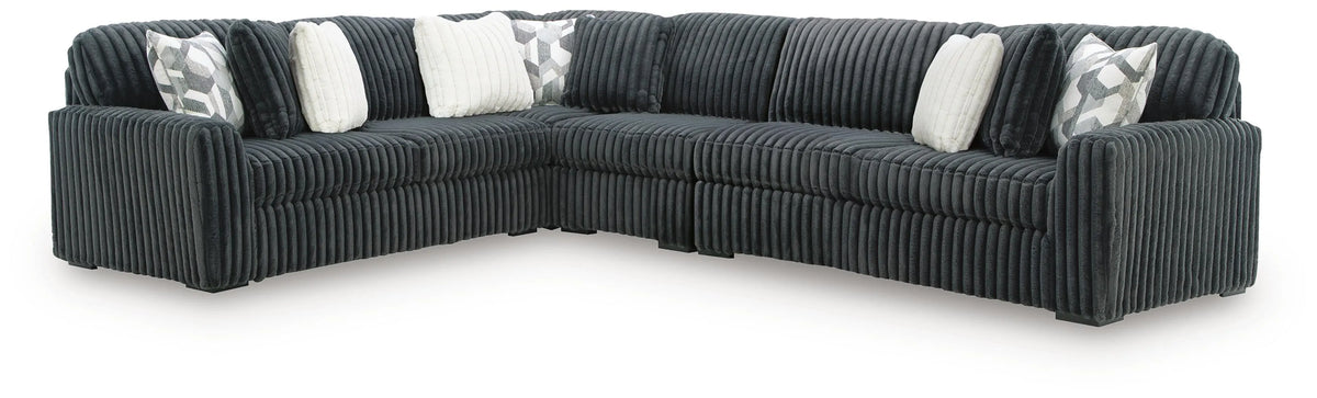 Winslow 4-Piece Sectional in Gunmetal