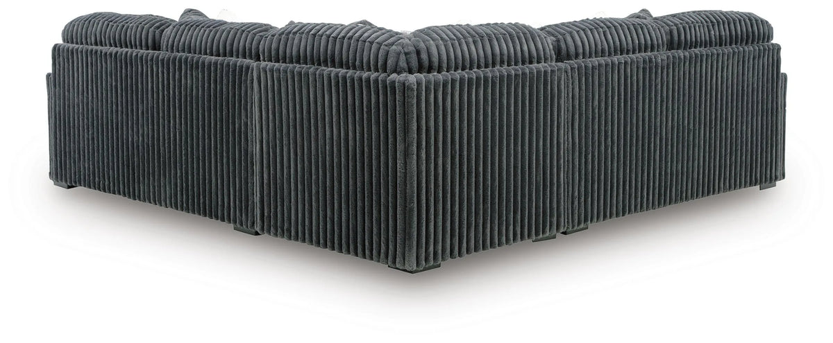 Winslow 3-Piece Sectional in Gunmetal