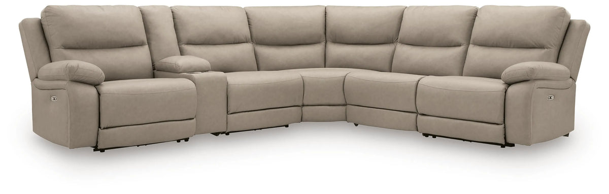 Tilly Bay 6-Piece Reclining Sectional with Storage Console