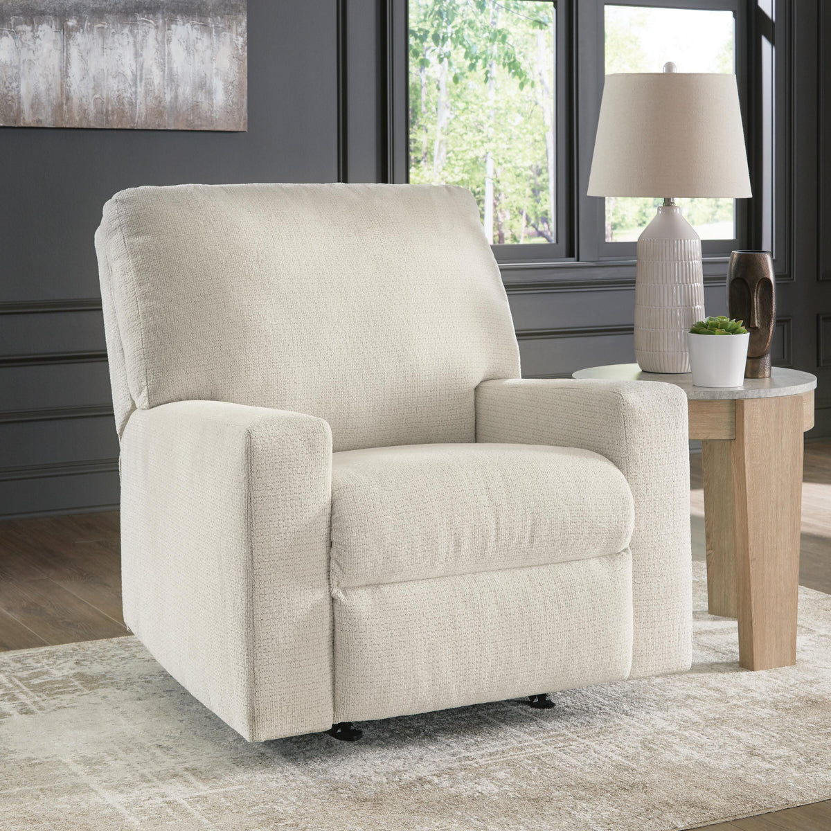 Wrenley Bay Recliner in Ecru