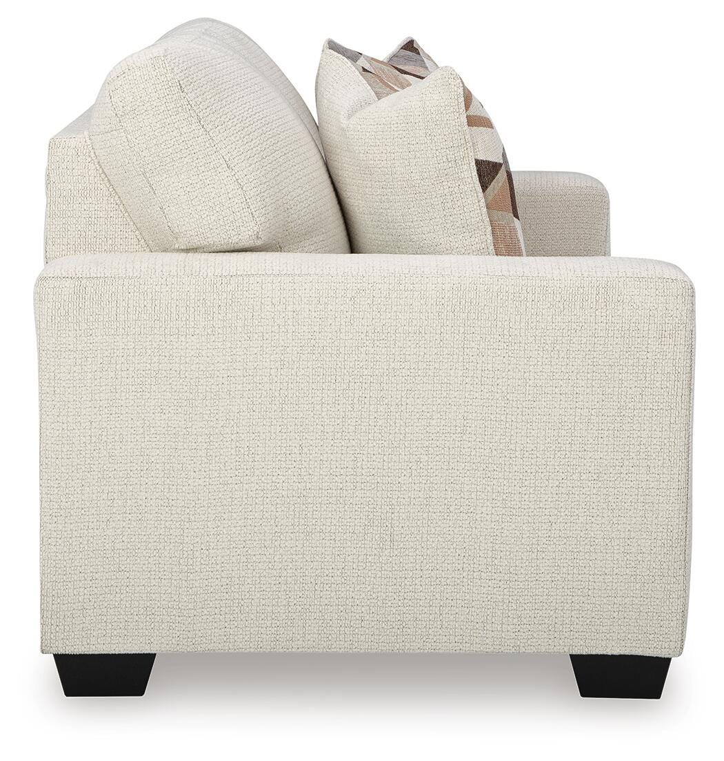 Wrenley Bay Loveseat in Ecru