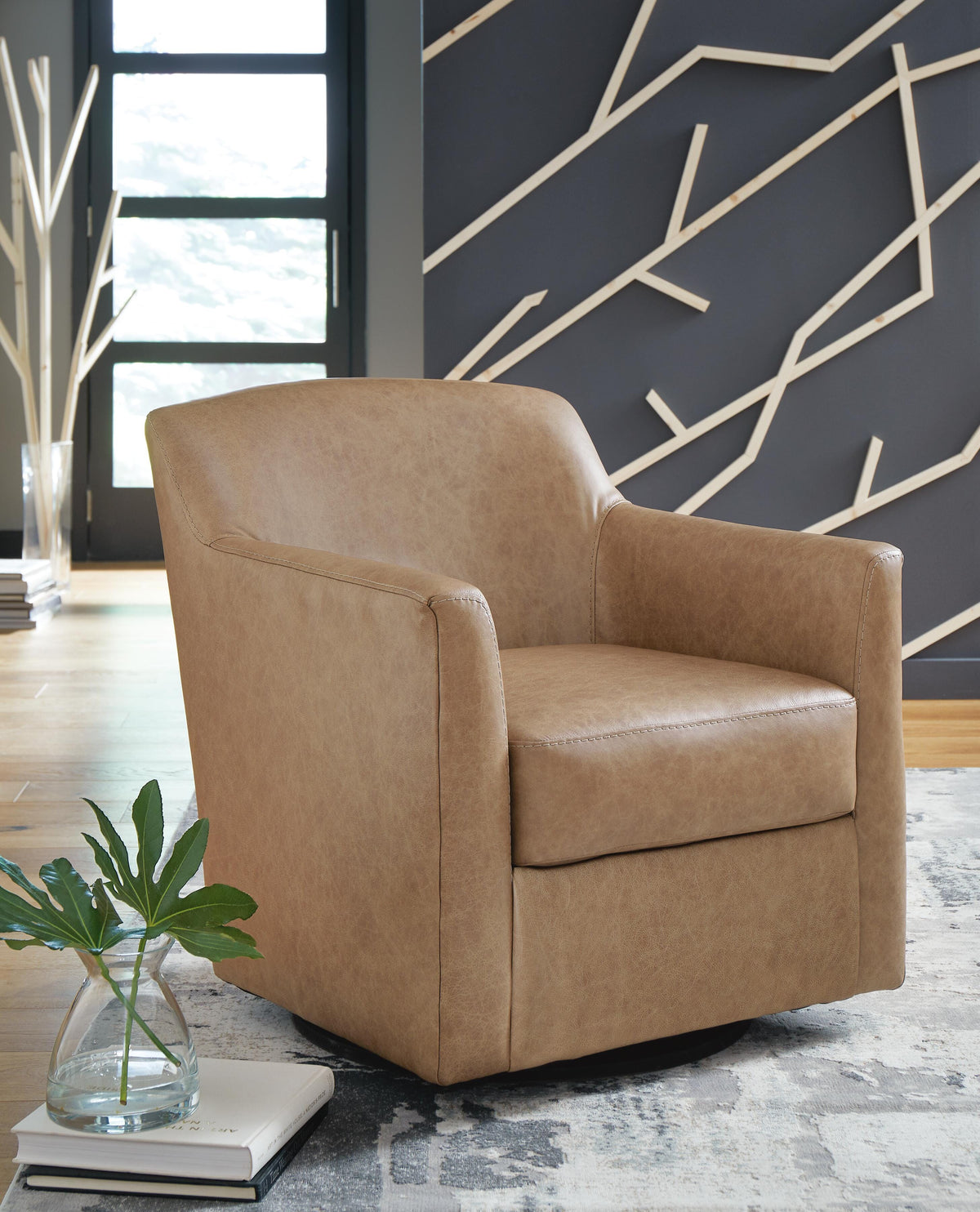 Harlow Swivel Accent Chair in Tumbleweed
