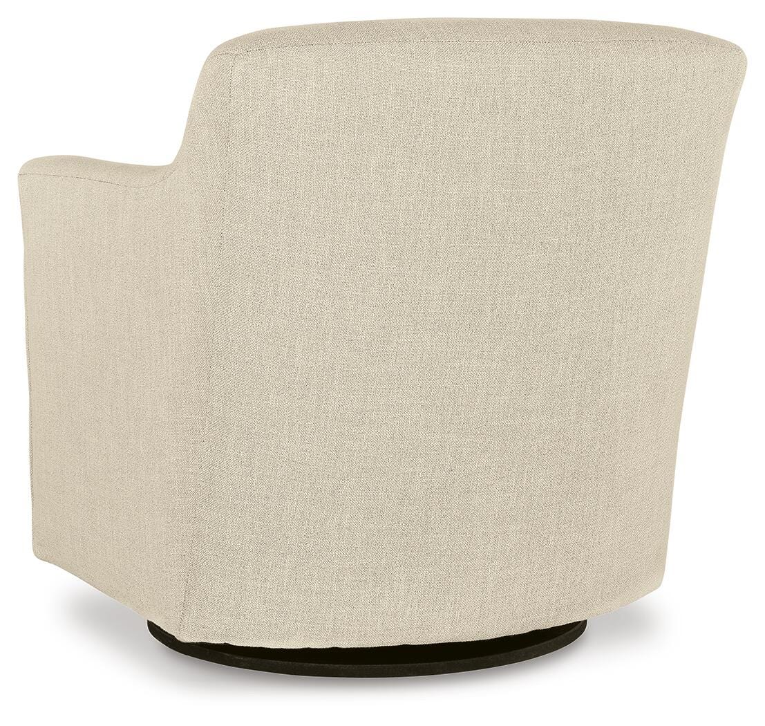 Harlow Swivel Accent Chair in Linen