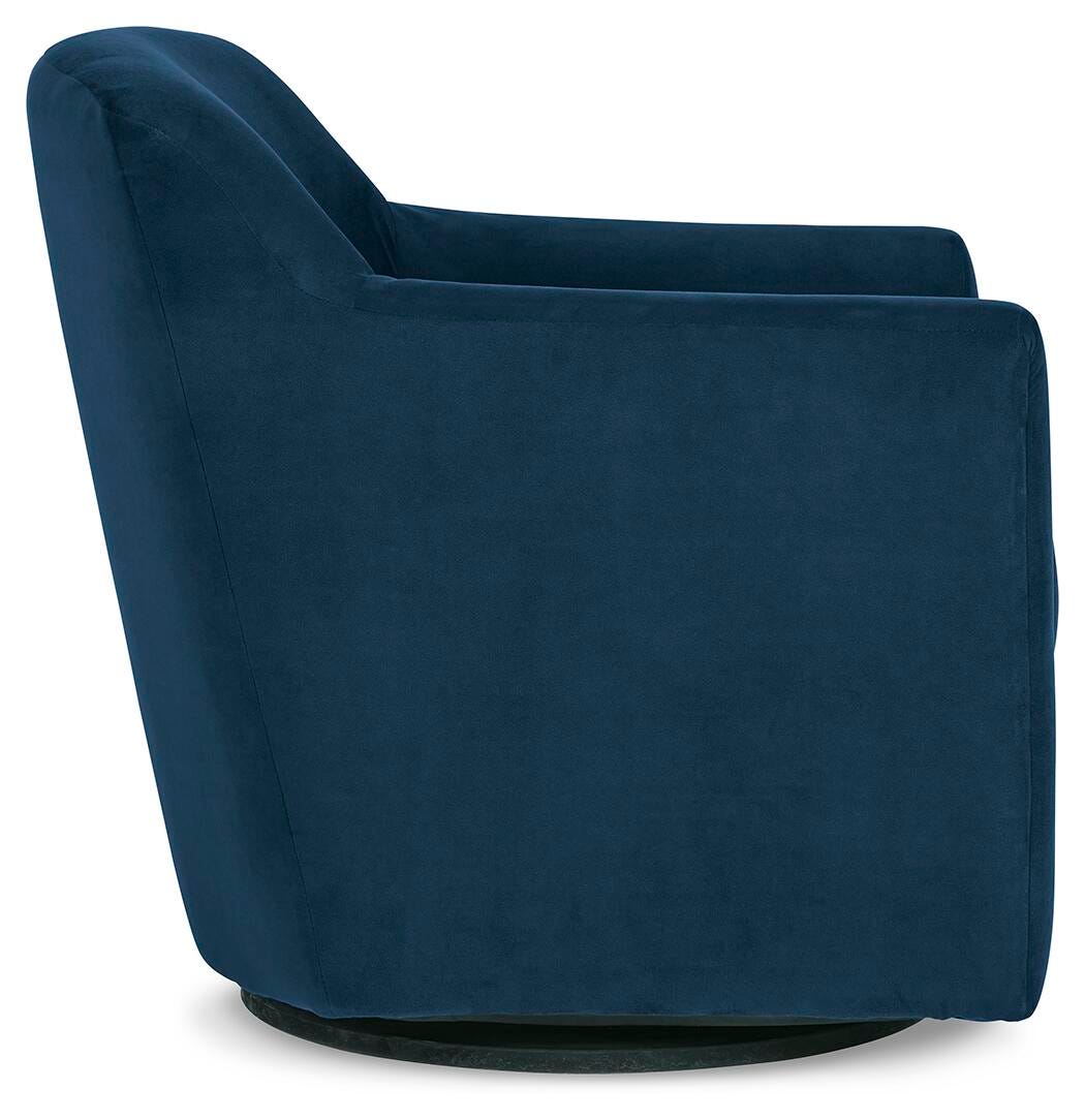 Harlow Swivel Accent Chair in Ink
