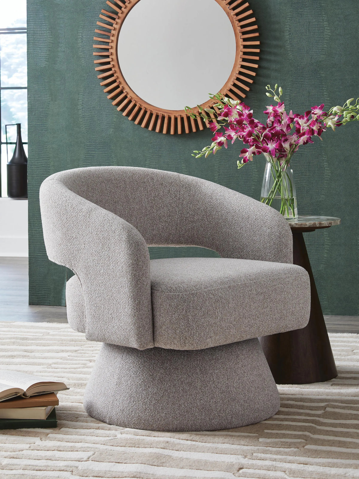 Poppy Grove Swivel Accent Chair