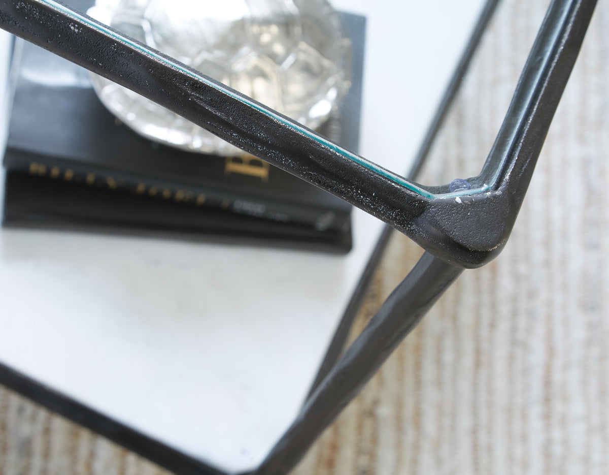 Aurelia Bay Accent Table in Antique Black