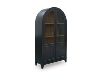 Dunmore Vale Accent Cabinet in Black/Natural
