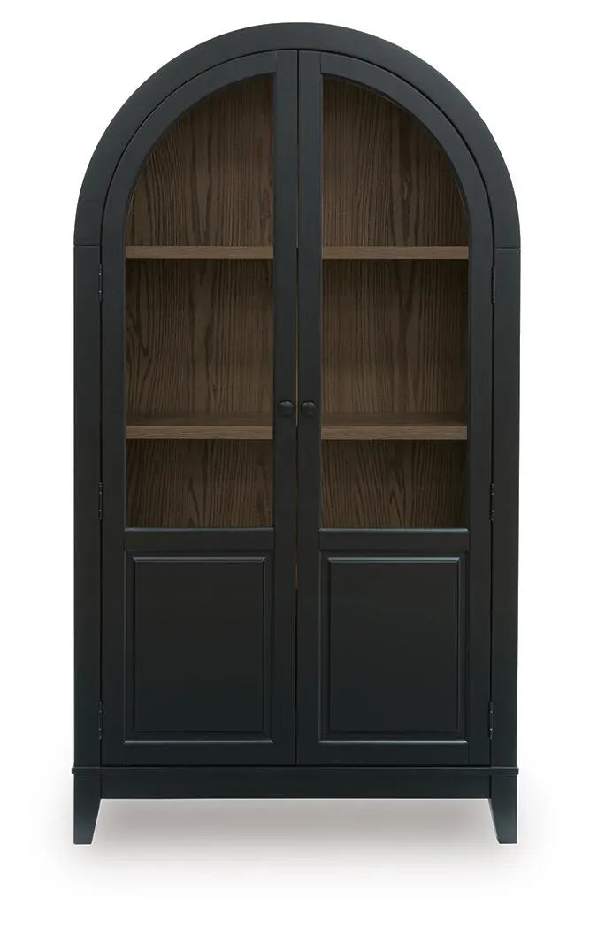 Dunmore Vale Accent Cabinet in Black/Natural