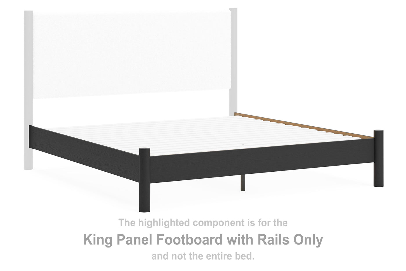 Fargenta King Panel Footboard with Rails