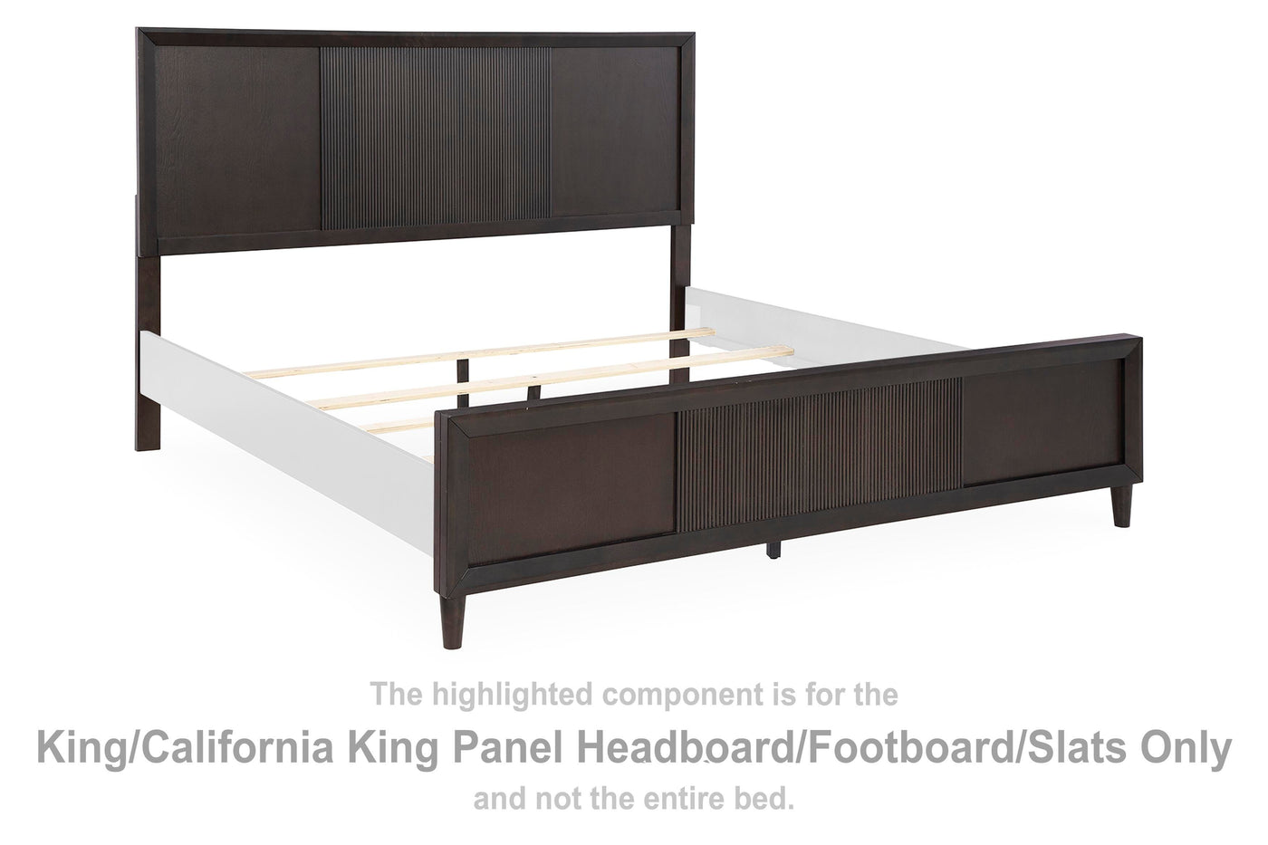 Urbantrack King/California King Panel Headboard/Footboard/Slats