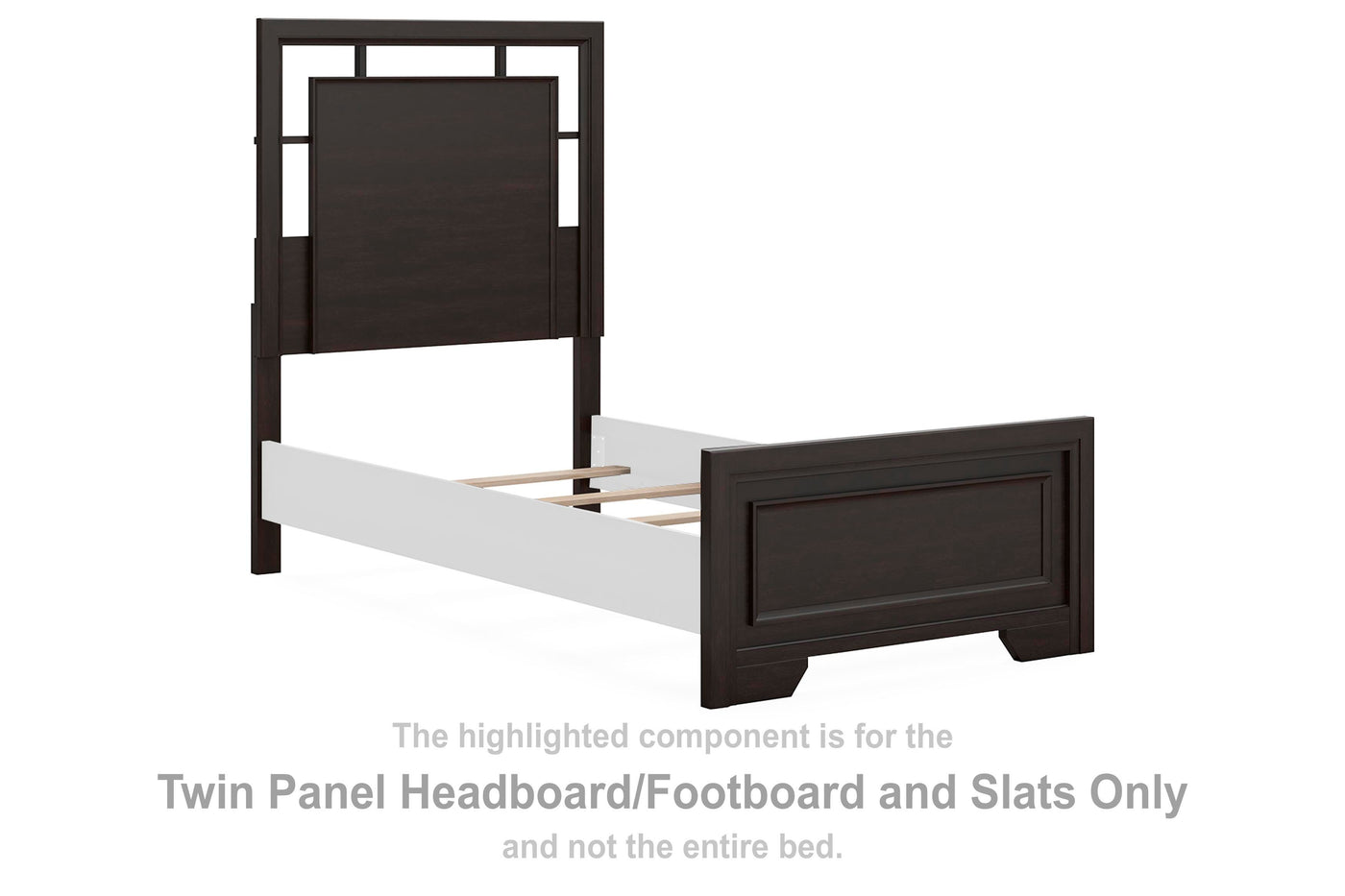 Covetown Twin Panel Headboard/Footboard and Slats