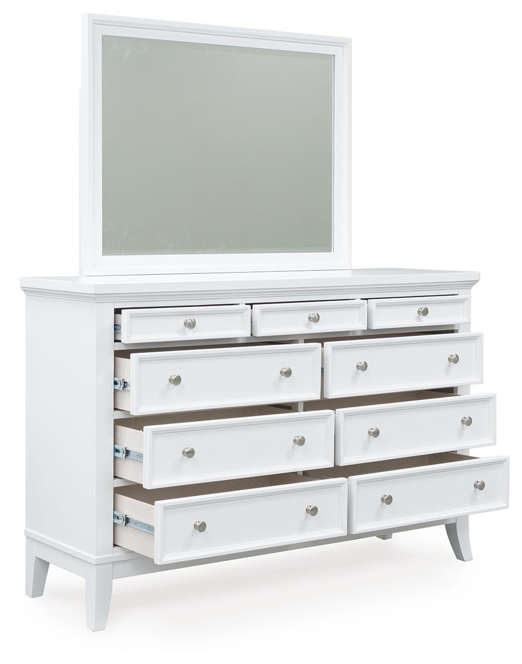 Kiama Vale Queen Panel Bed with Dresser and Mirror