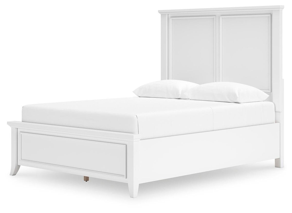 Kiama Vale Queen Panel Bed with Dresser and Mirror