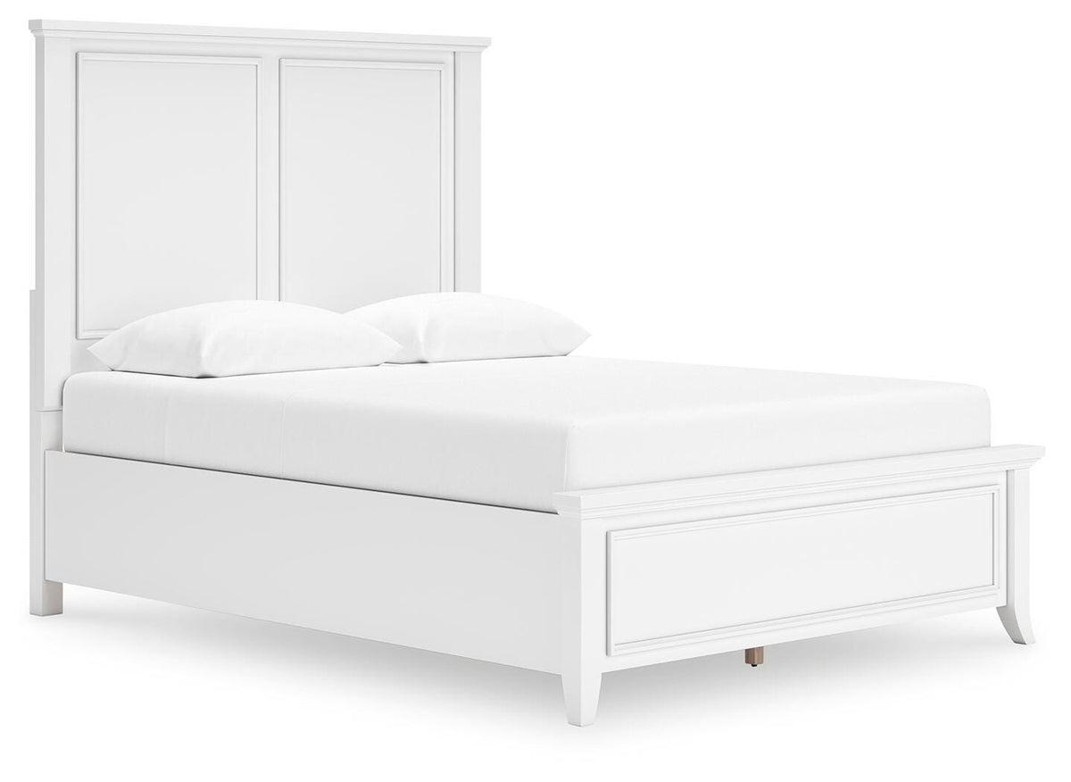 Kiama Vale Queen Panel Bed with Dresser and Mirror