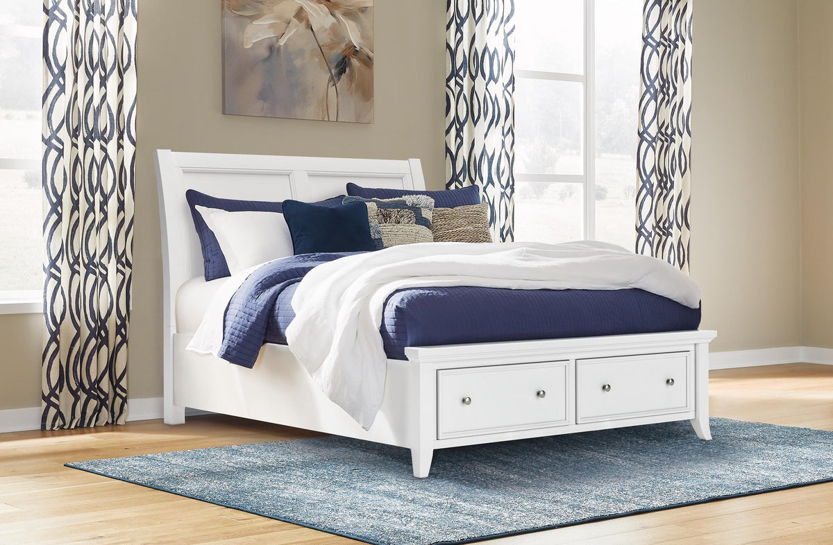 Kiama Vale Queen Sleigh Storage Bed