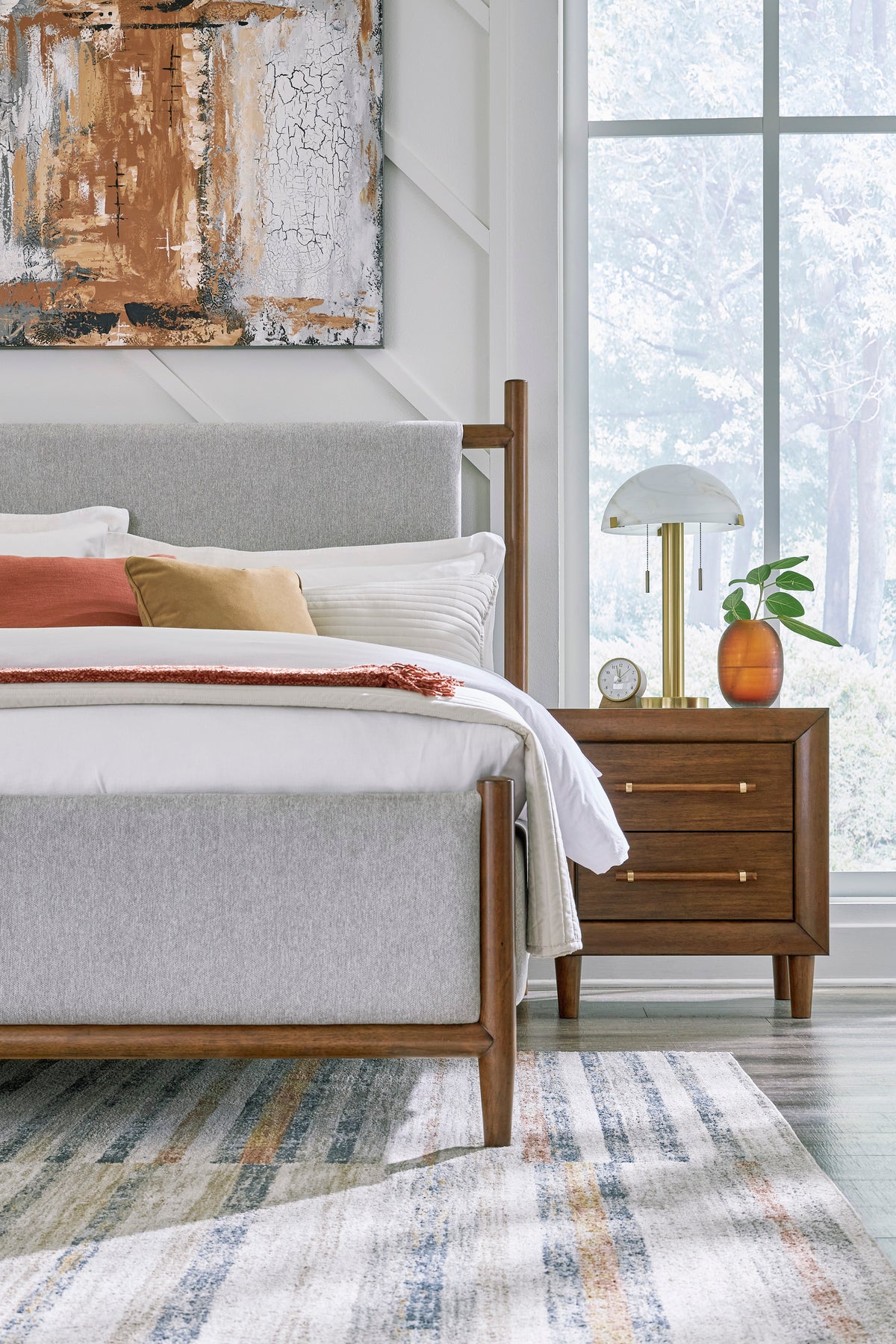 Roscoe King Upholstered Bed Fabric