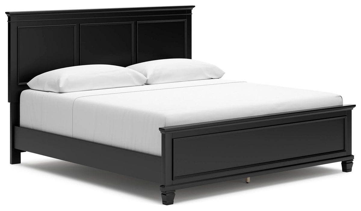 Kelmar King Panel Bed with Dresser and Mirror