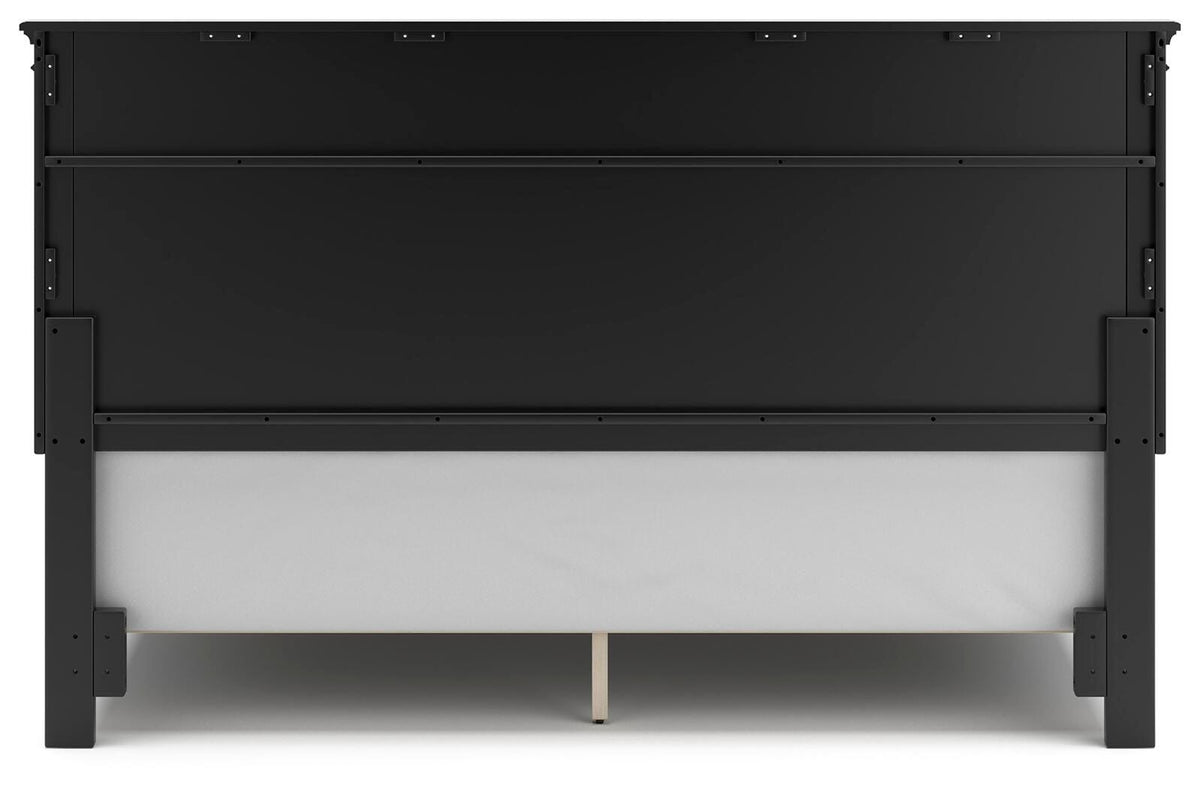 Kelmar King Panel Bed with Dresser and Mirror