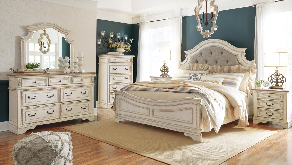 Barnwell Queen Upholstered Panel Bed