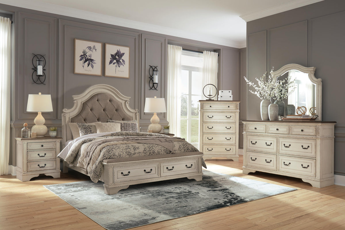 Barnwell Queen Upholstered Storage Bed