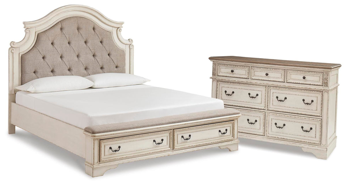 Barnwell King Panel Storage Bed and Dresser