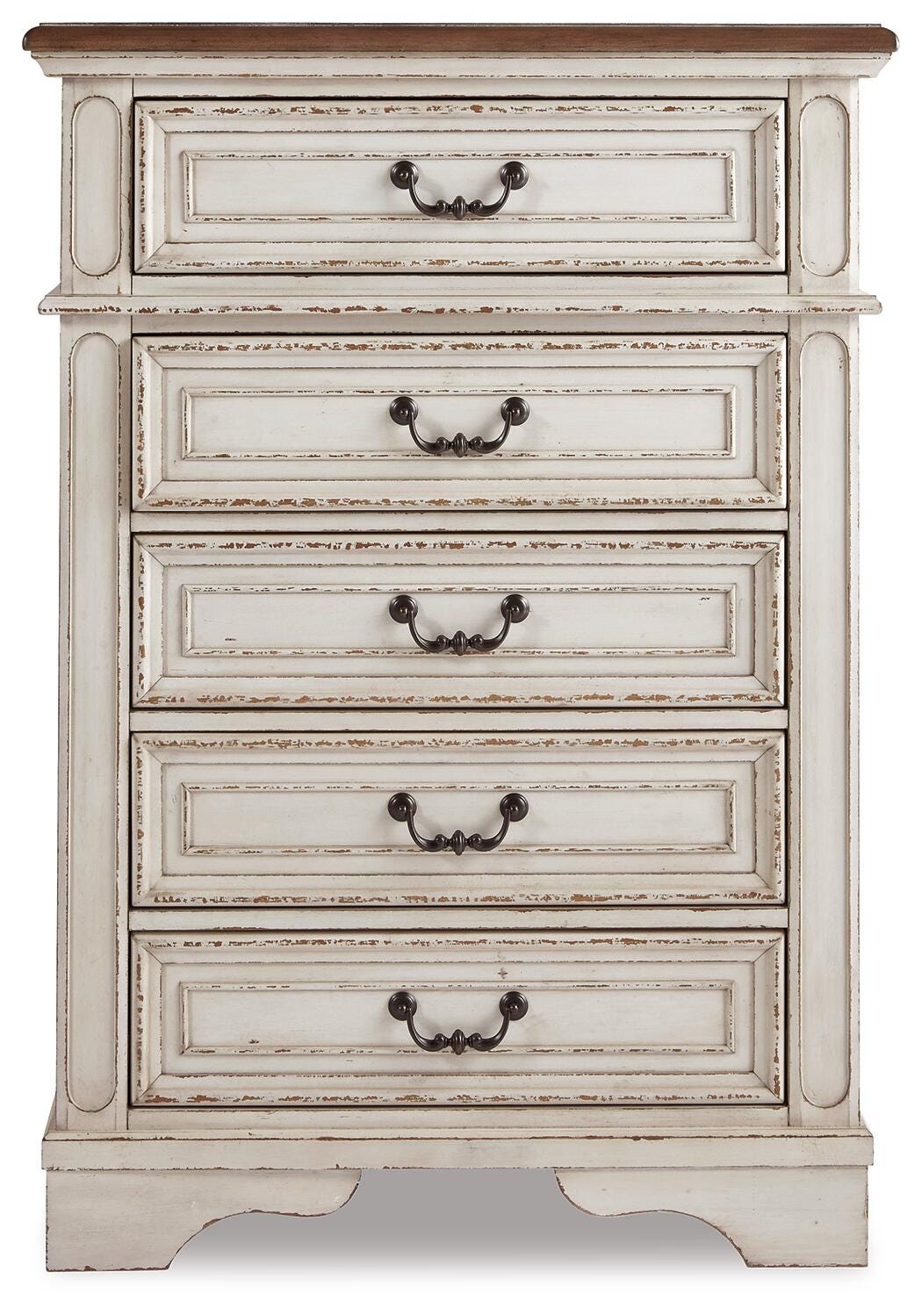 Barnwell King Upholstered Panel Bed with Chest and 2 Nightstands