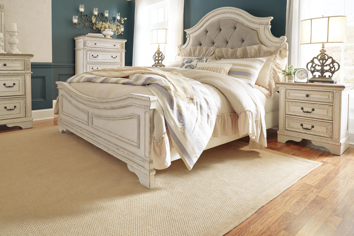 Barnwell Queen Upholstered Panel Bed