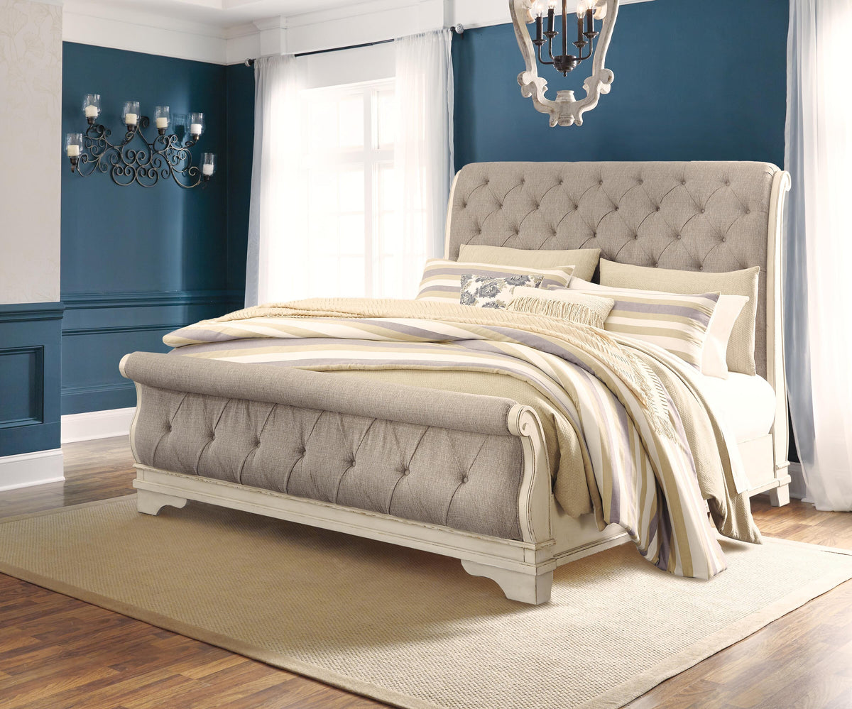 Barnwell King Sleigh Bed with Dresser and 2 Nightstands