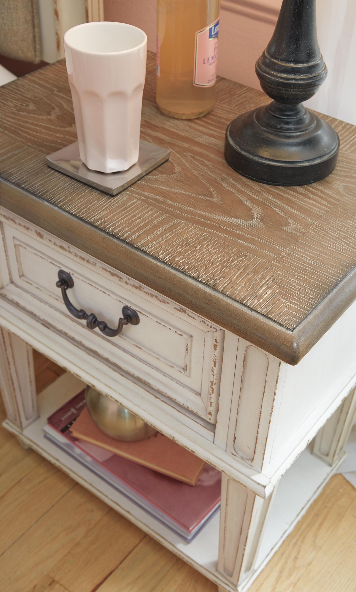 Barnwell Nightstand in Chipped White