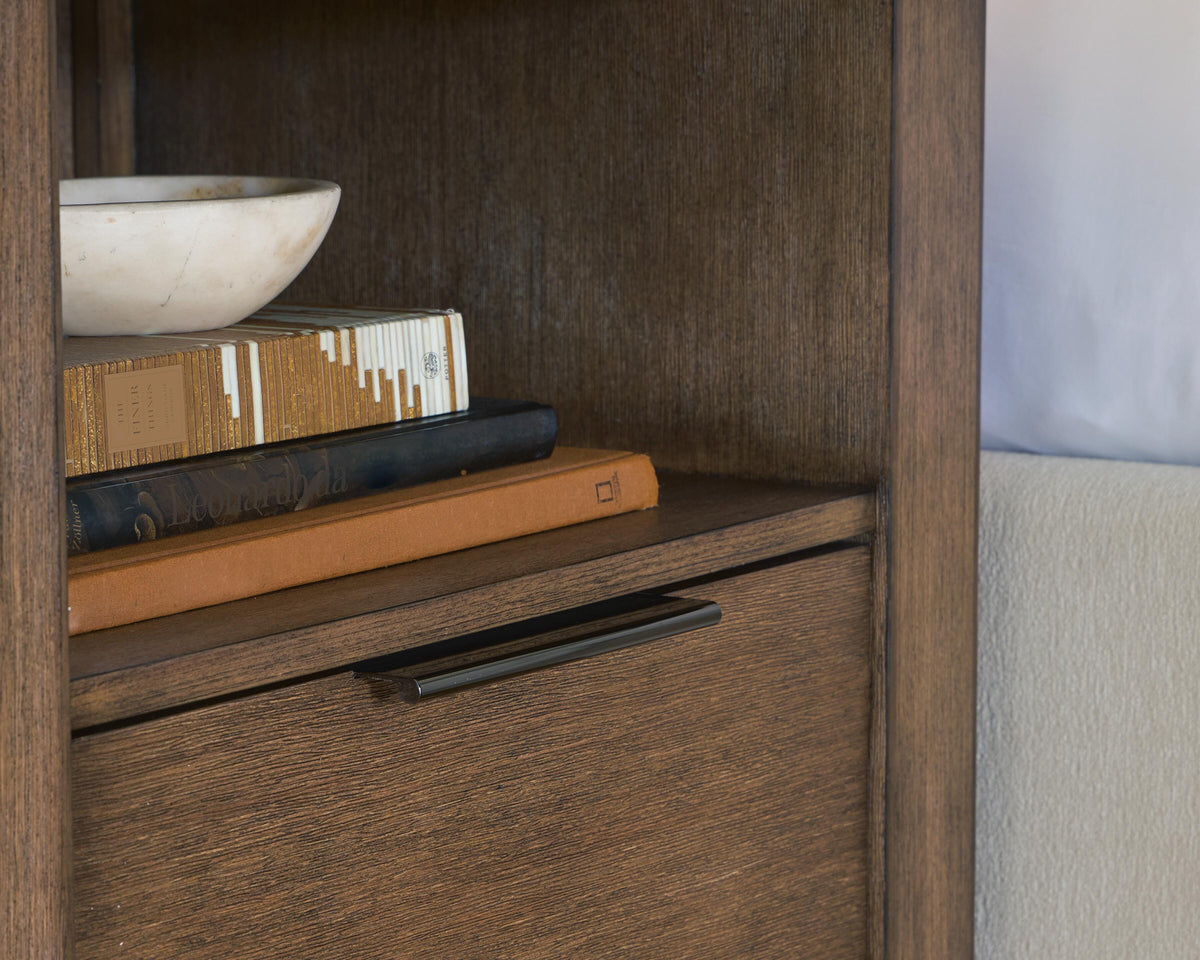 Halyard Nightstand in Medium Brown