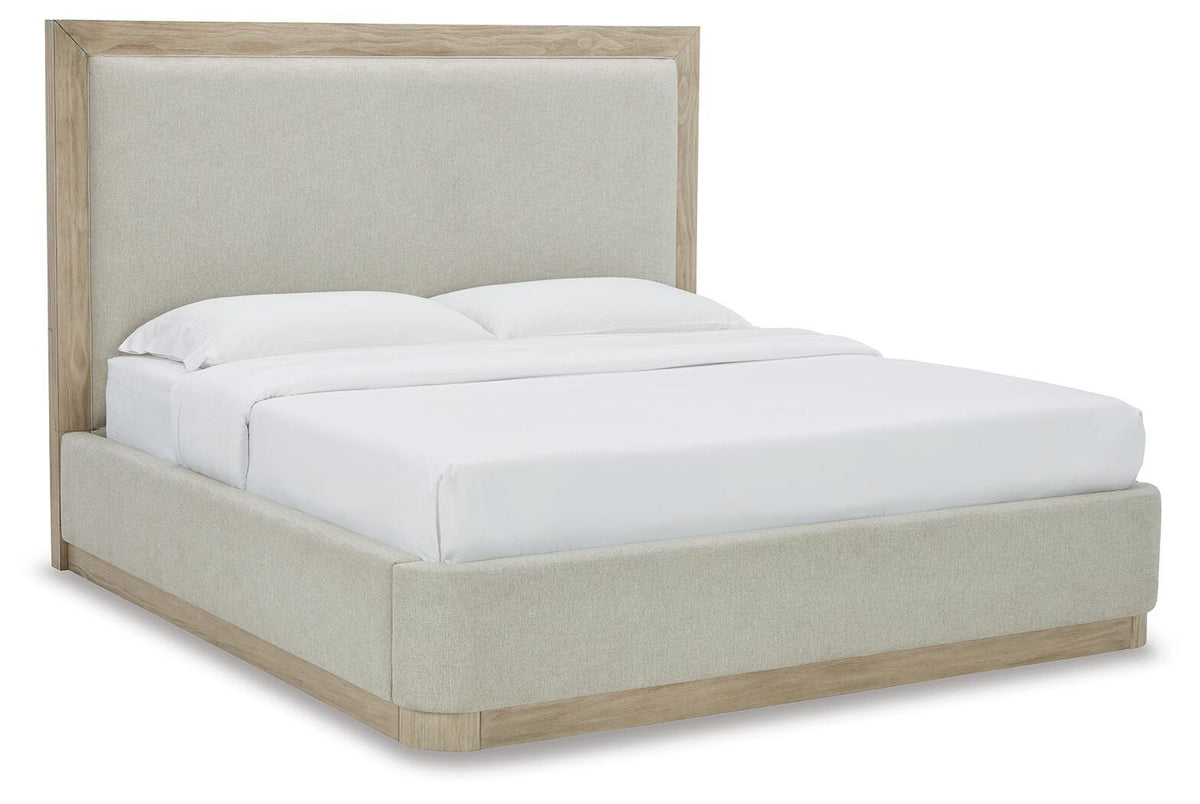 Halyard King Upholstered Bed in Bisque