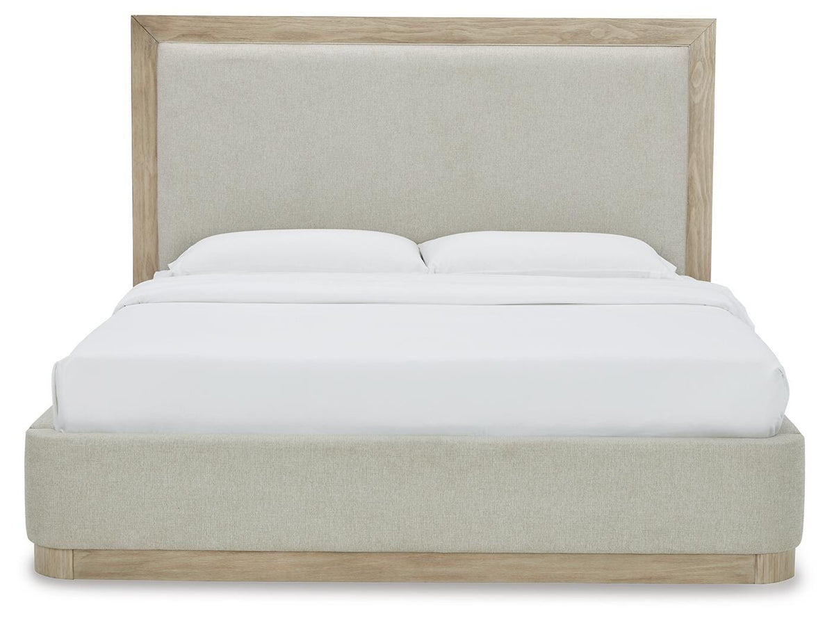 Halyard King Upholstered Bed in Bisque