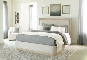 Halyard King Upholstered Bed in Bisque