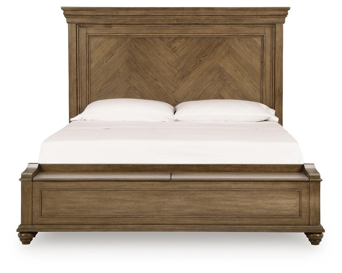 Ashcombe Cross King Panel Storage Bed