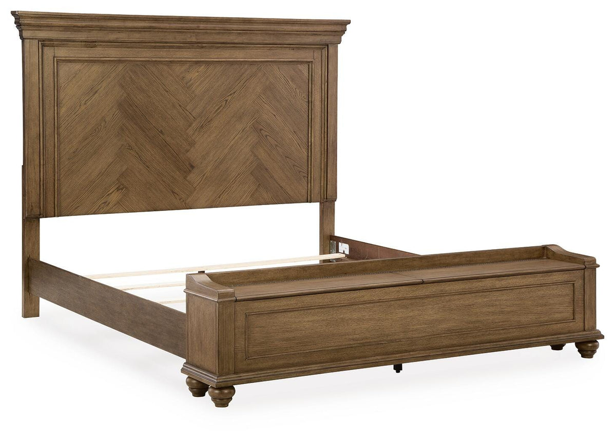 Ashcombe Cross King Panel Storage Bed