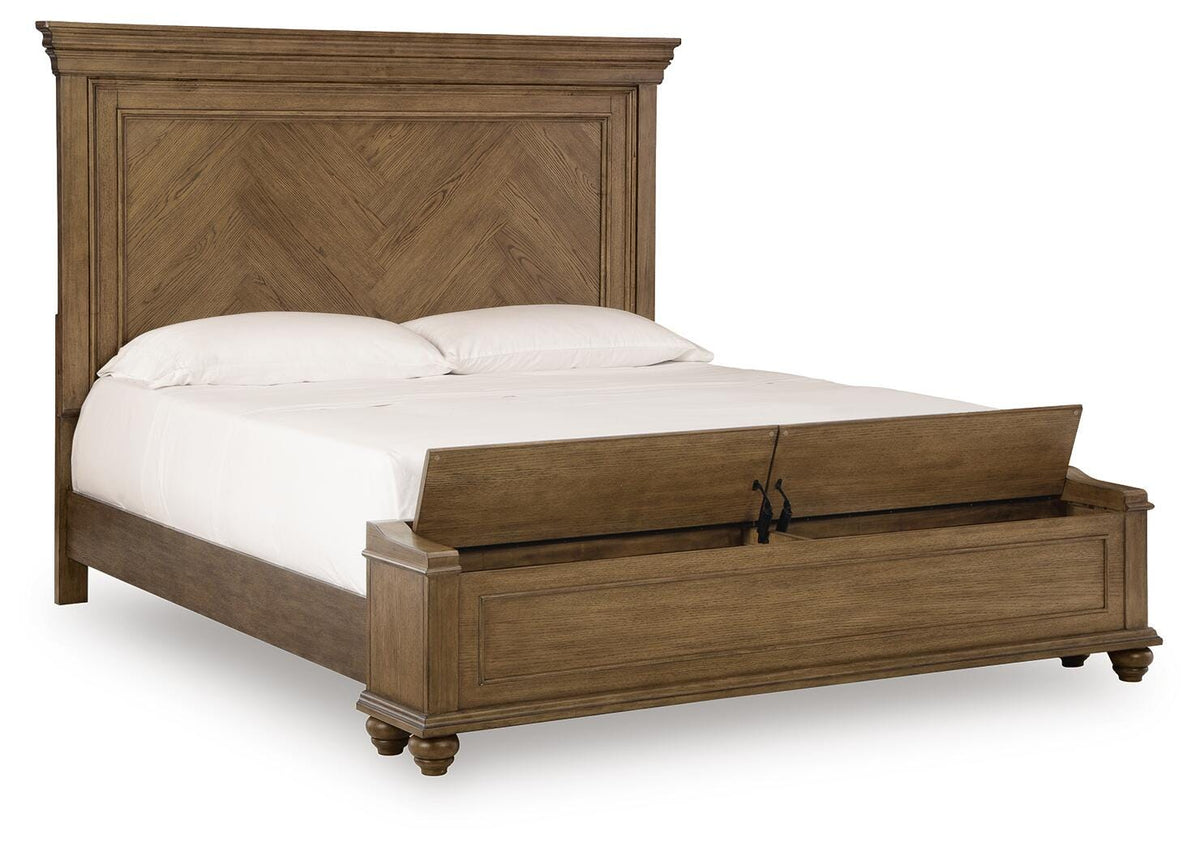 Ashcombe Cross King Panel Storage Bed