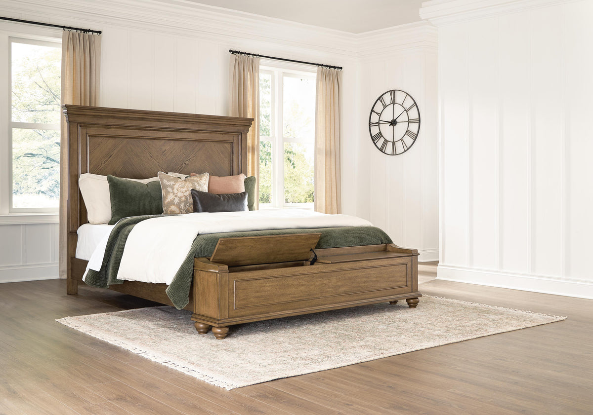 Ashcombe Cross King Panel Storage Bed