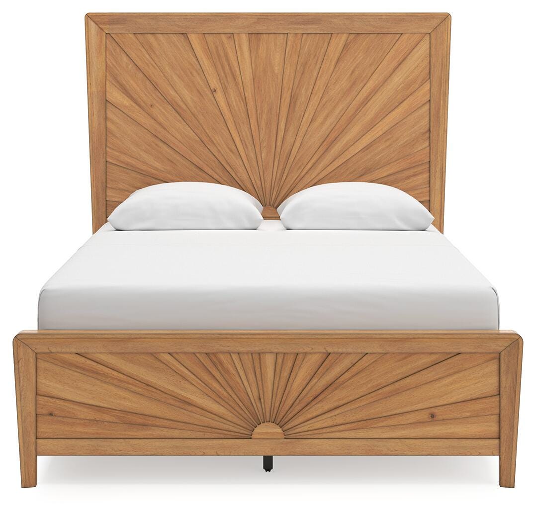 Harrow Queen Panel Bed with Dresser and Mirror