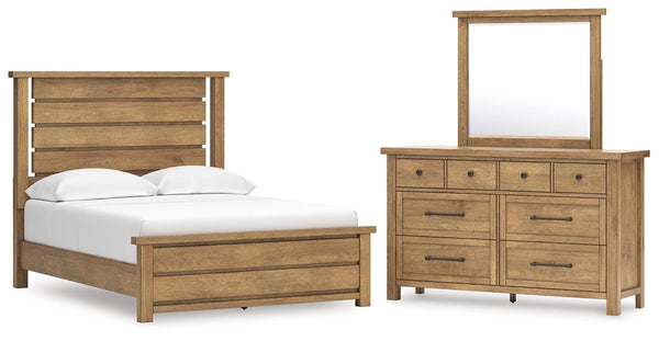 Kristiland Queen Panel Bed, Dresser and Mirror