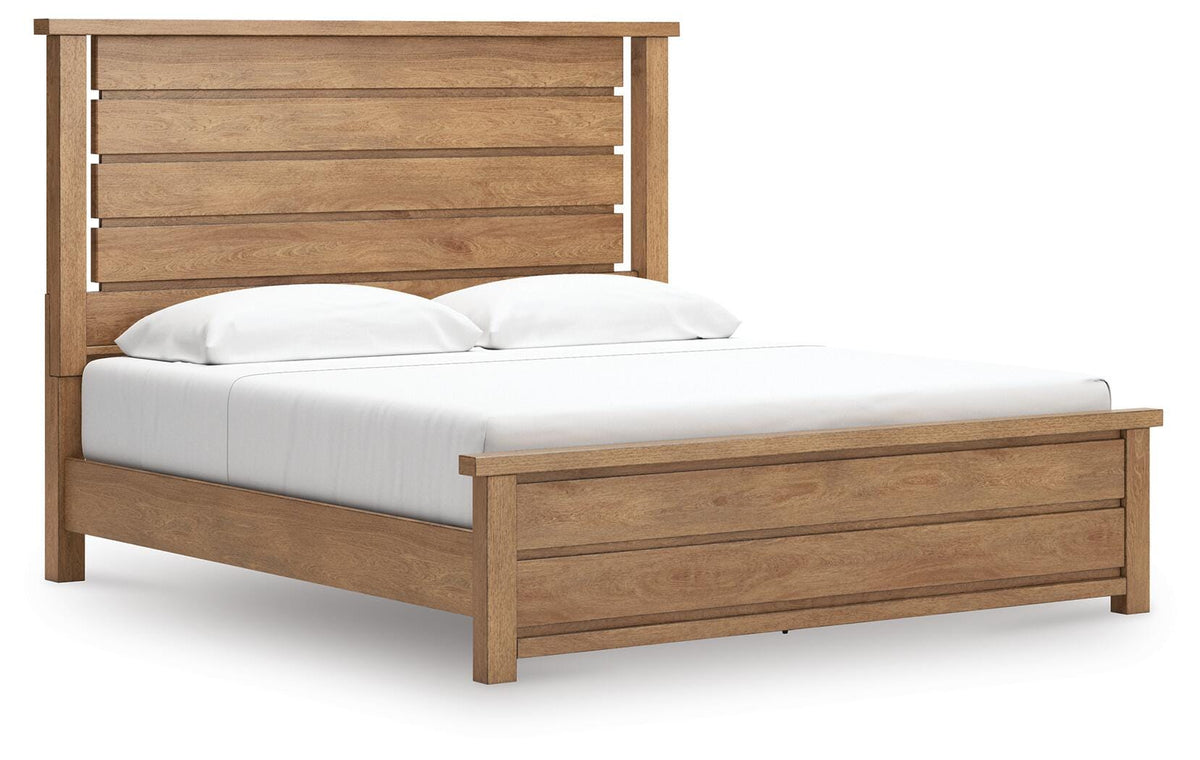 Wexford King Panel Bed in Light Brown