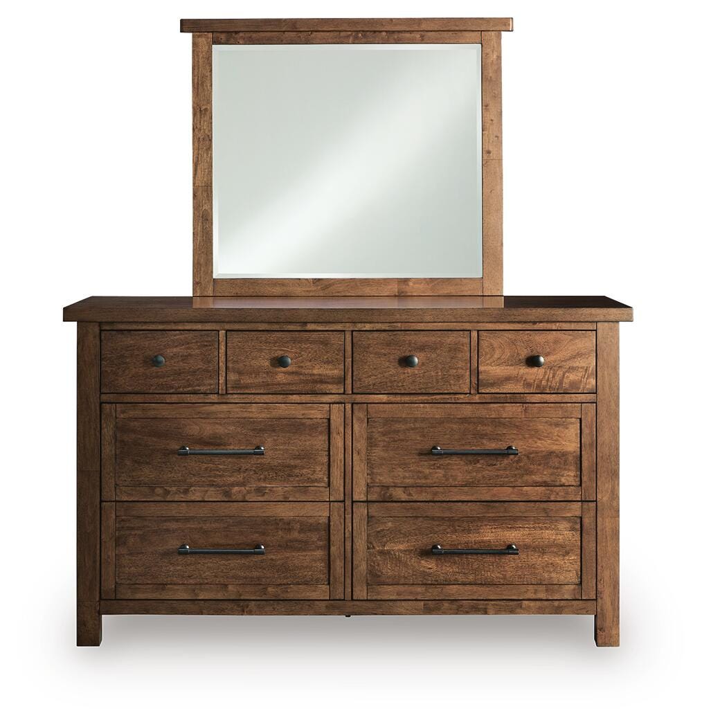 Wexford Dresser and Mirror in Warm Brown