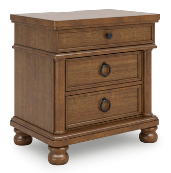 Hollis Nightstand in Brown