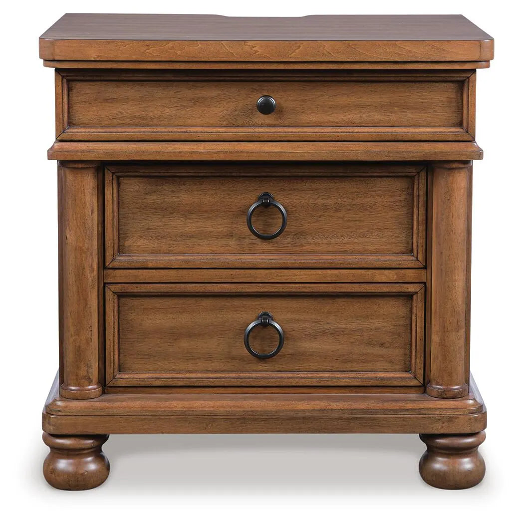 Hollis Nightstand in Brown