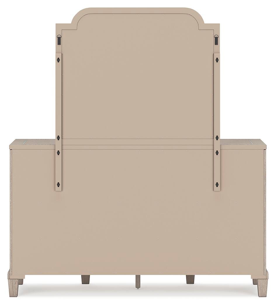 Ashfield Dresser and Mirror in Light Grayish Brown