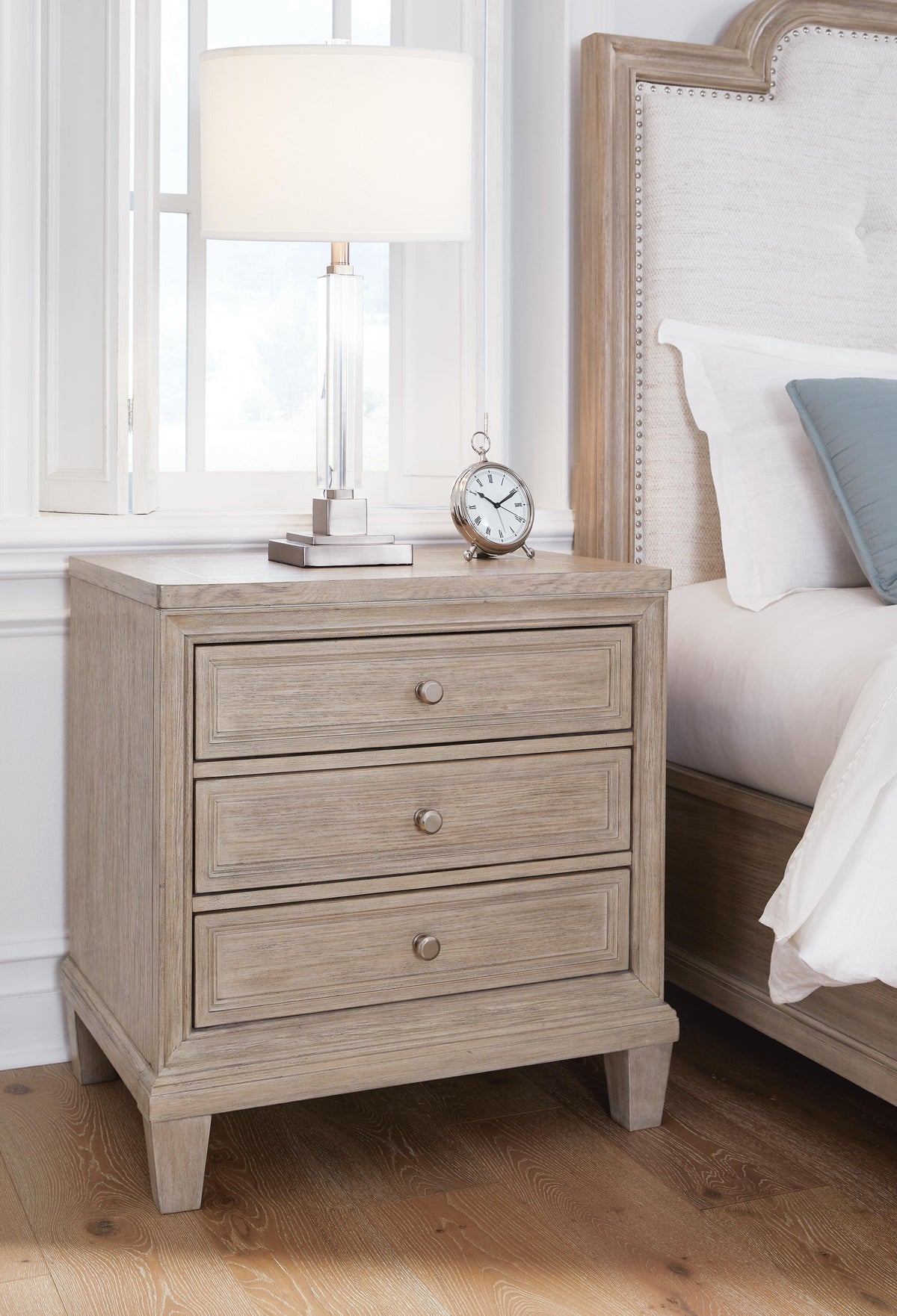 Ashfield Nightstand in Light Grayish Brown
