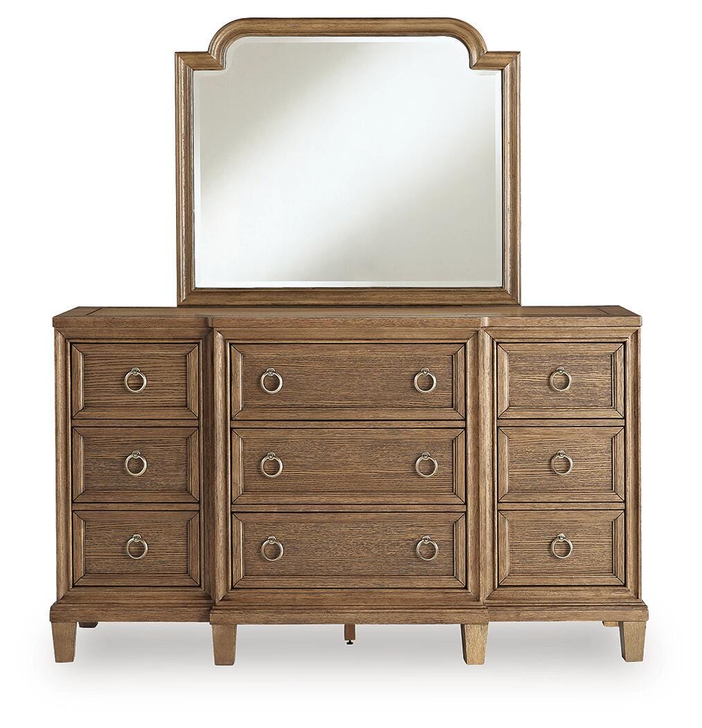Ashfield Dresser and Mirror in Brown