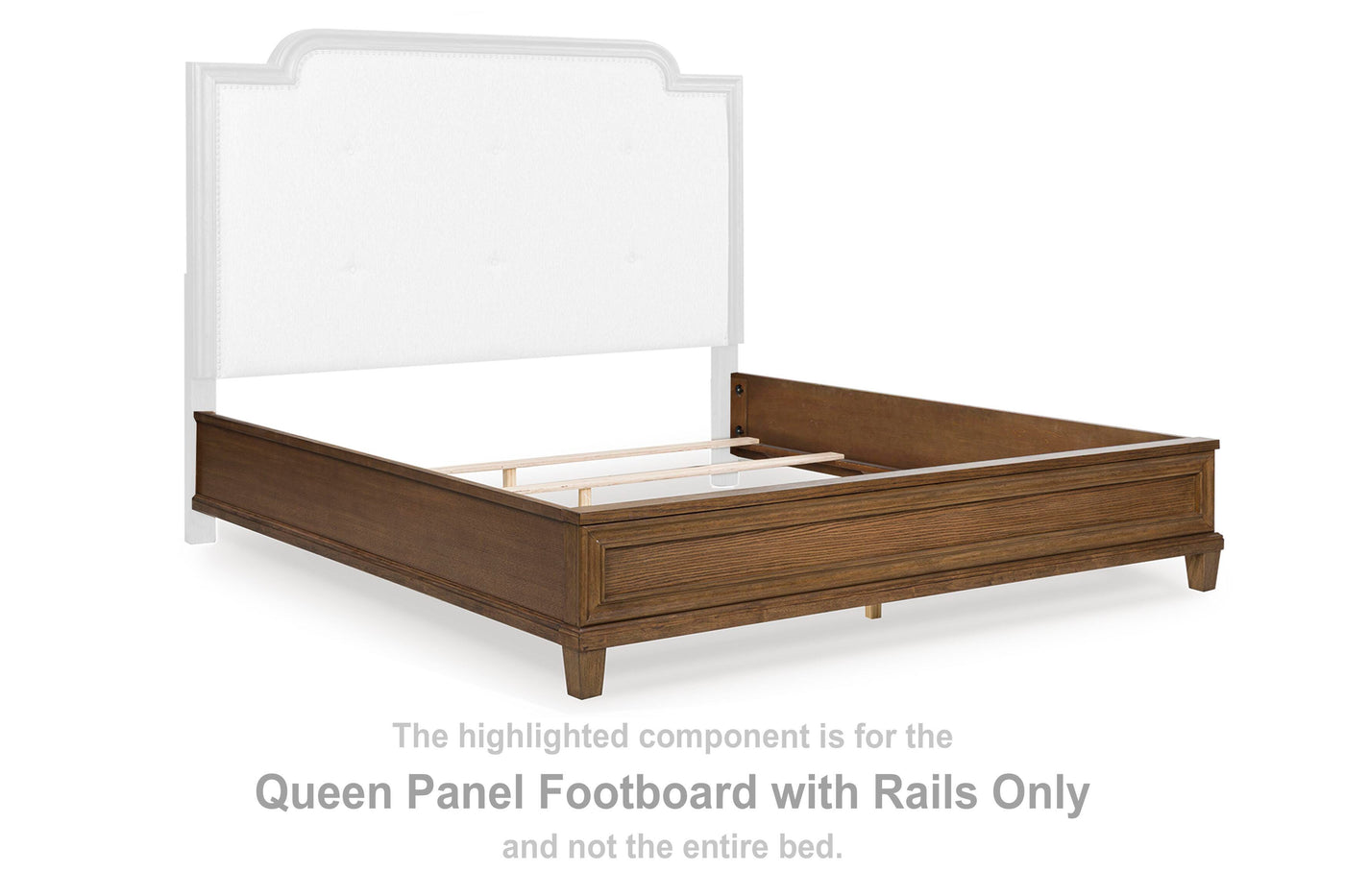 Jorlaina Queen Panel Footboard with Rails