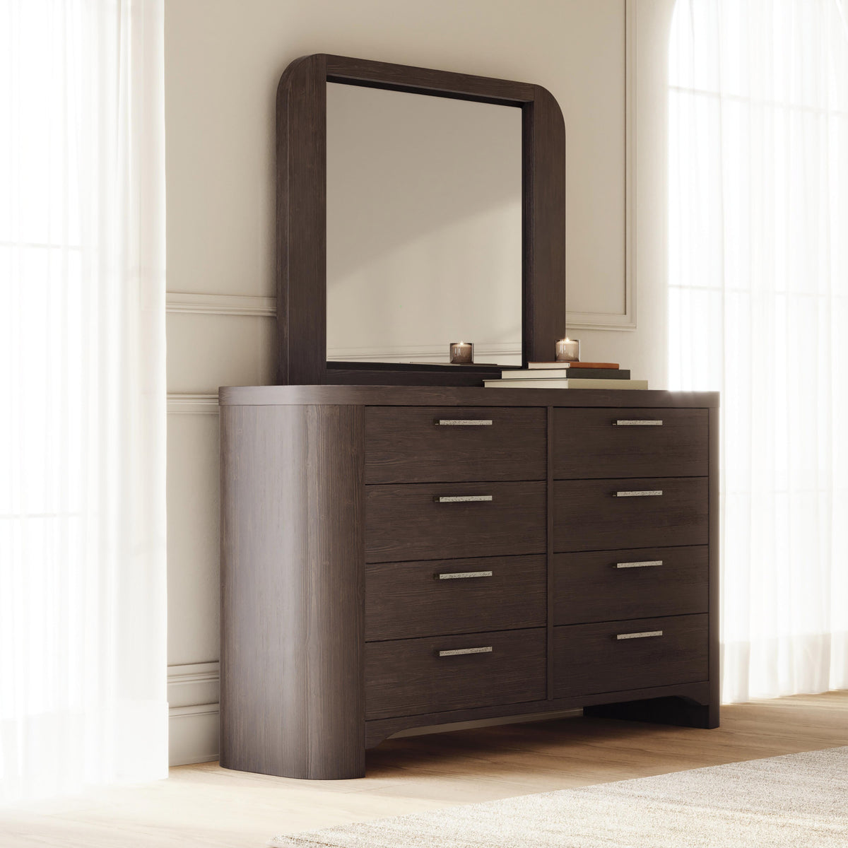 Solenne Dresser and Mirror